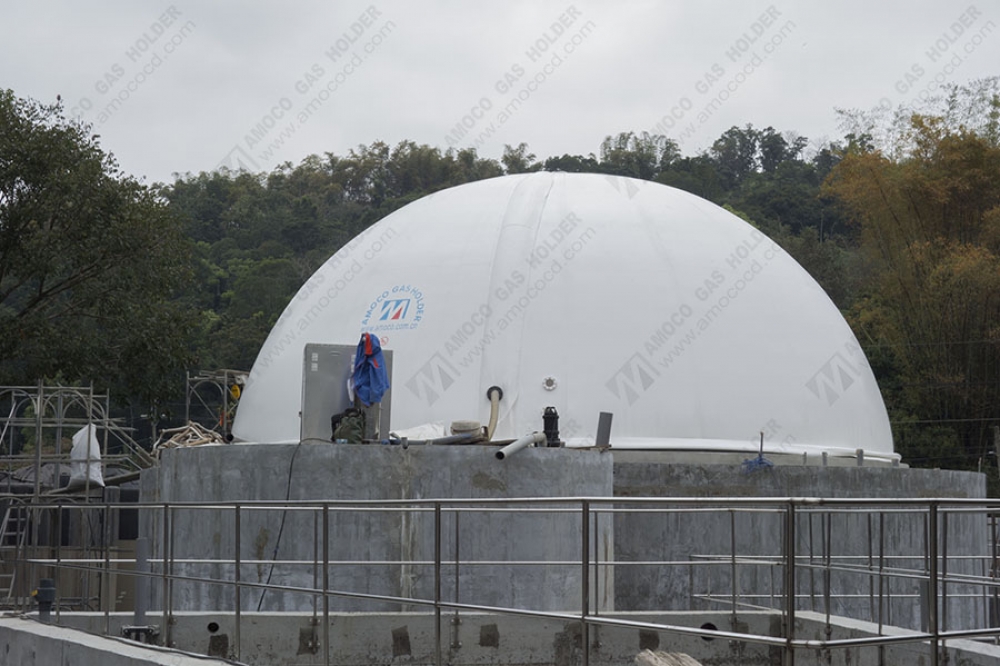 臺灣養(yǎng)豬場儲氣柜