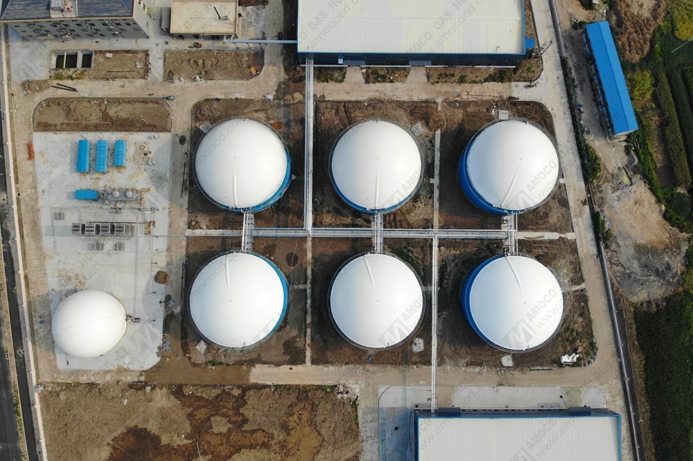 安徽阜陽七聯(lián)雙膜氣柜