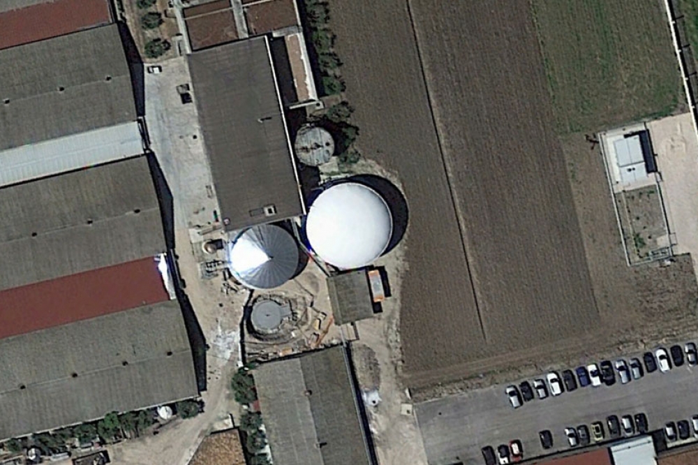 Double Membrane Biogas Storage Project in Italy