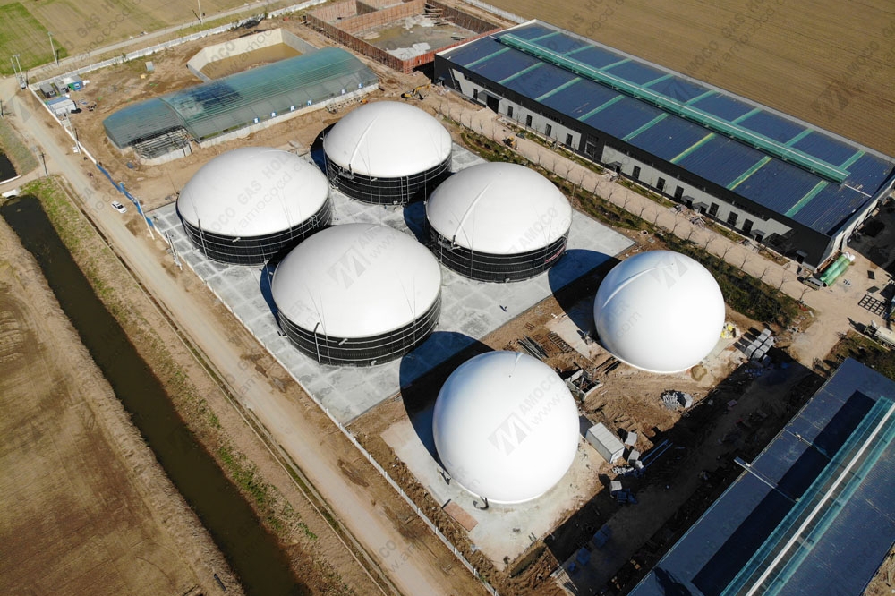 6 sets of membrane gas holder project in Jiangsu