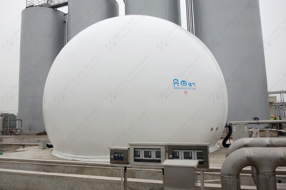 安徽蚌埠啤酒廠雙膜氣柜