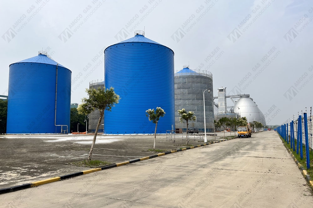 4 sets of membrane gas holder project in Shanghai