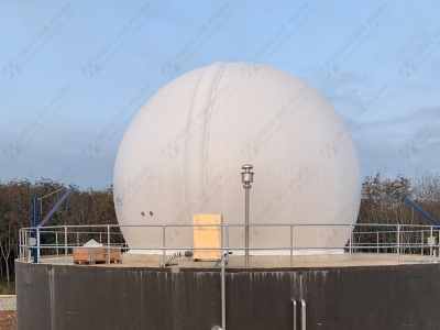 越南平福養(yǎng)豬場(chǎng)膜氣柜安裝完成