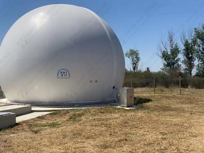 保加利亞污水處理廠雙膜氣柜客戶自行安裝完成