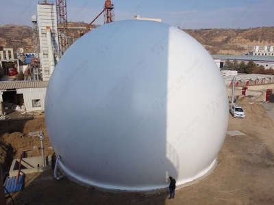 甘肅慶陽(yáng)市一農(nóng)牧公司AMA型膜氣柜安裝完成