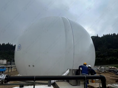 印尼東爪哇省AMA型雙膜氣柜安裝完成