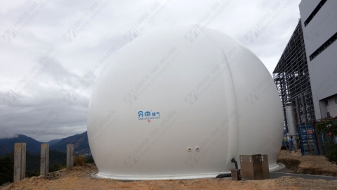 Biogas holder project installation completed in Fujian, China