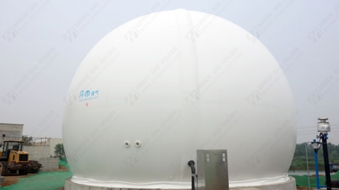 AMOCO biogas holder project installation completed in Shandong, China