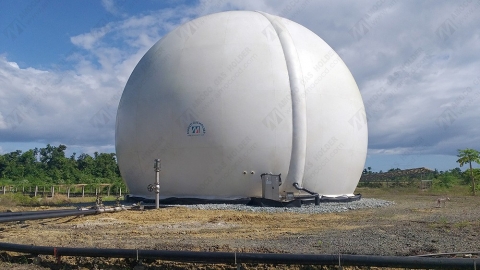 AMOCO biogas holder project installation completed in Philippines