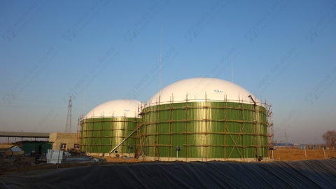 Gas holder project installation completed in Shandong, China