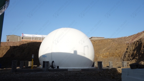 AMA Biogas holder project installation completed in Shandong, China