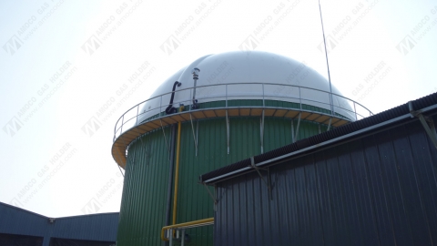 Gas holder project installation completed in Zhejiang, China