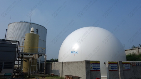 Biogas holder project installation completed in Henan, China