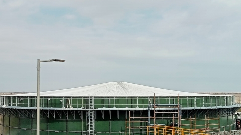 Amoco new biogas holder project will be installed in Qatar