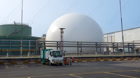 Biogas holder project installation completed in Hunan, China