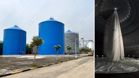 4 sets of 5000 m3 AMS-L gas holder project installation completed in Shanghai, China