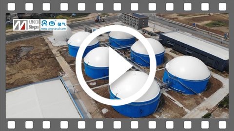 [4K]  7 sets of AMOCO membrane gas holder in Anhui Province, China