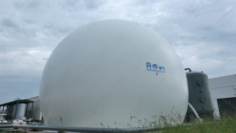 AMOCO（丹田儲(chǔ)氣）biogas holder project installation completed in Sichuan, China