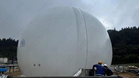 AMOCO gas holder installation completed in Jawa Timur, Indonesia