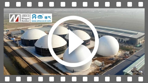 6 sets of membrane biogas holder project in Jiangsu, China