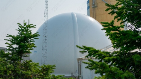 AMOCO gas holder installation completed in Liaoning, China.
