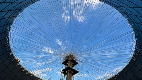 We are starting the installation of the 4,400m3 double membrane biogas holder in Thailand.